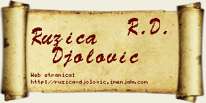 Ružica Đolović vizit kartica
